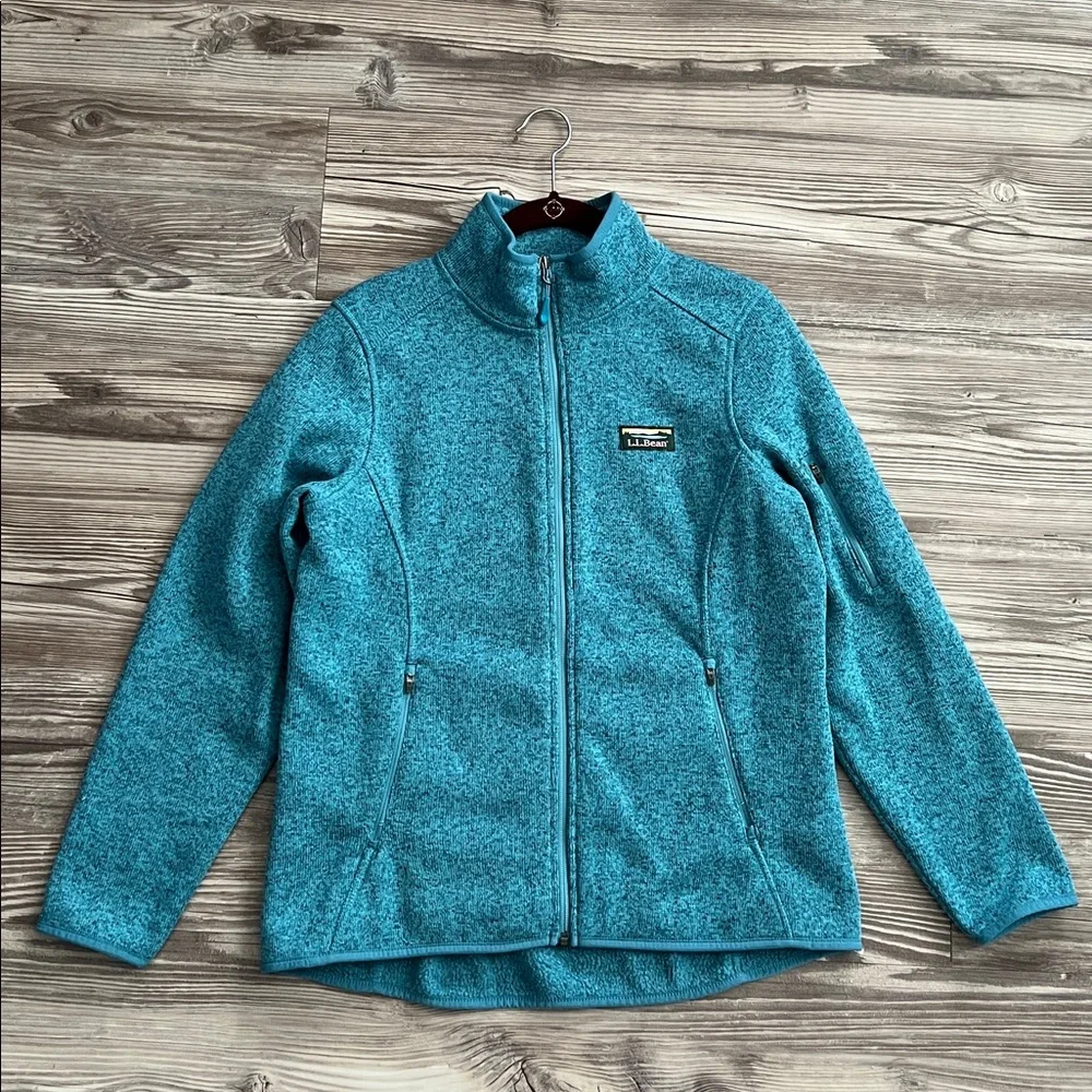 L.L.Bean Women’s Sweater Fleece Full-Zip Jacket Size Medium Petite